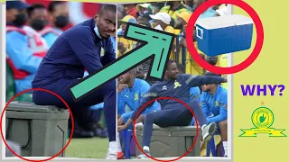 Mamelodi Sundowns coach Rulani Mokwena explains why he sits on a cooler box