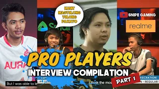 PRO PLAYERS INTERVIEW COMPILATION PART 1 | SNIPE GAMING TV