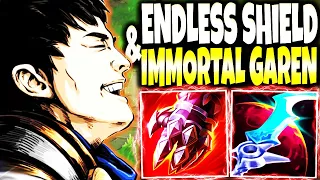 GAREN WITH THE BEST ITEM SEASON 14 COMBO: ENDLESS SHIELD + IMMORTAL BUILD 🔥 LoL Garen s14 Gameplay