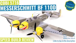 COBI 5716 Messerschmitt Bf 110D  - Speed Build Review