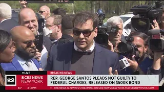 George Santos news conference after court appearance
