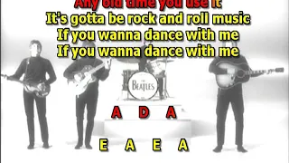 Rock and Roll Music Beatles isolated vocals John Lennon lyrics chords