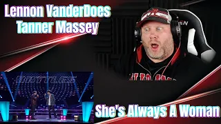 Lennon VanderDoes and Tanner Massey - "She's Always A Woman" | The Voice | REACTION