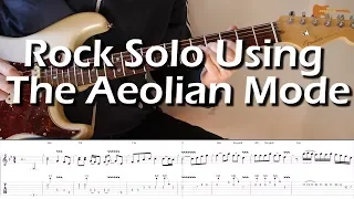 Rock Guitar Solo Using The Aeolian Mode With Downloadable Tab And Backing Track