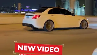 C63s crazy burnout