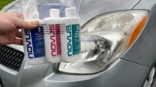 Polishing Toyota headlights. #novusplasticpolish https://amzn.to/3RY3sLi