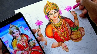 Laxmi mata drawing / Mata lakshmi drawing / Akshaya tritiya special drawing / lord drawing