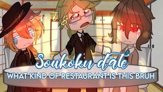 Soukoku date || what kind of restaurant is this bruh || bsd x gacha