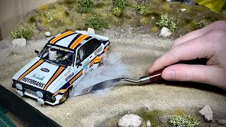 DIORAMA - RALLY FORD ESCORT 1/24