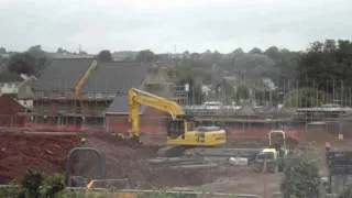 komatsu loading muck away lorrys