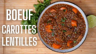 BOEUF CAROTTES AUX LENTILLES -- LA3DESS IS LOVE