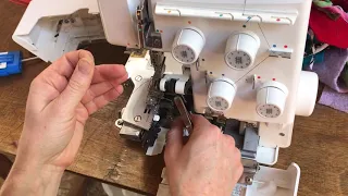 Juki Overlock Serger threading tutorial