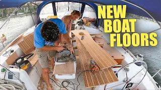 We're building our NEW BOAT FLOORS on ANCHOR, Will our Measurements be ON POINT? | ep. 20