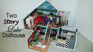 DIY Miniature Two Story Lake Dollhouse