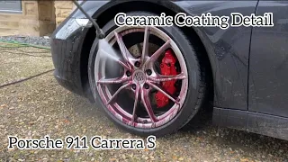 Porsche 911 Carrera - Wash, Machine Polish + Ceramic Coating [Carpro Cquartz UK] - Full Detail