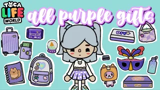 Where to find ALL FREE PURPLE GIFTS in Toca Boca 💜💟 | Toca Life World 🥰 | MONICA WINSLETH