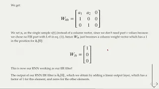 MLfAS - 09 Recurrent Neural Networks (RNNs) - 05 RNN as an IIR Generalization in PyTorch