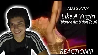 Madonna - Like A Virgin (Blonde Ambition Tour) REACTION!!!