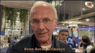 Intervista a Sven Goran Eriksson dopo il derby Lazio-Roma