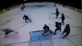 Crosby amazing pass to Dupuis vs Leafs