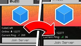 How to Minimize PING in MCPE servers 1.19!