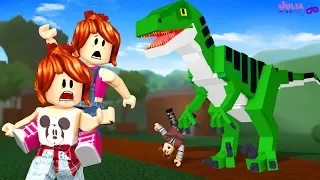 Roblox - DINOSSAURO QUER NOS PEGAR! (Dinosaur Hunter)