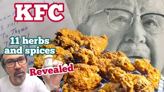 KFC Kentucky Fried Chicken recipe  revealed. 11 herbs and spices Kentucky fried chicken at home.