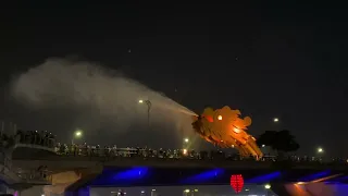 Dragon Bridge Fire Show in Da Nang, Vietnam