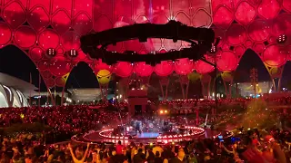Coldplay Live Feb 15 2022 Expo2020 Clocks / Fix You Dubai Al Wasl Dome 360 show Chris Martin Amazing