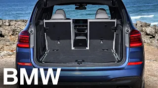 The all new BMW X3: Storage and Functionality.