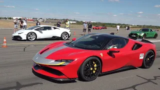 1200HP Lamborghini Huracan EVO Twin Turbo vs Ferrari SF90 Stradale