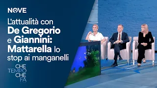 Che tempo che fa | L'attualità con De Gregorio e Giannini: Mattarella lo stop ai manganelli