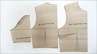 How To Draft A Basic Bodice Pattern | Basic Bodice Pattern With 2 Darts Tutorial [ For Beginners ]