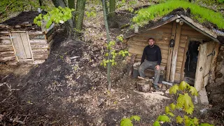 2 years on the island in a makeshift house, building a house from improvised means