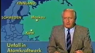 Tagesschau zur Nuklearkatastrophe von Tschernobyl (1986)