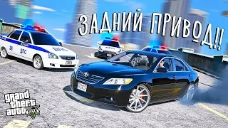 Камри 3.5 на ЗАДНЕМ ПРИВОДЕ уходит от ДПС по Городу в GTA 5 Online! Полицейские Догонялки в ГТА 5