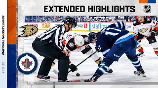 Anaheim Ducks vs Winnipeg Jets Oct 21, 2021 HIGHLIGHTS