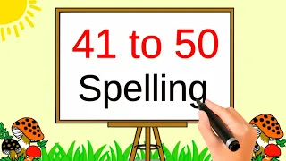 41 to 50 spelling | number names 41 to 50 in english | forty one to fifty  | counting 41 to 50 |
