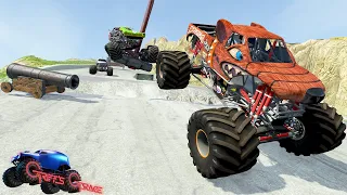 Insane Obstacle Course High Speed Jumps and Crashes #16 - BeamNG Drive | Griff's Garage