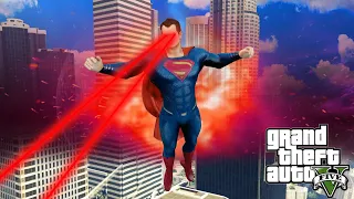 슈퍼맨이 빌런으로 나타났다!! DC vs 마블 토르와의 대결! (GTA5 슈퍼맨 모드)