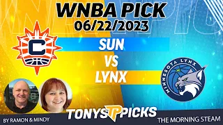 Connecticut Sun vs Minnesota Lynx 6/22/2023 FREE WNBA Picks and Predictions on Morning Steam Show