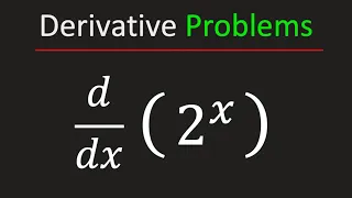 What is the Derivative of 2^x || Differentiate 2^x