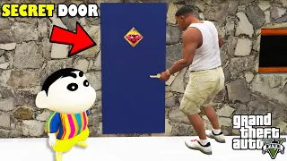 Franklin Opened THE MOST SECRET DOOR Inside Franklin's House in GTA 5 | SHINCHAN and CHOP