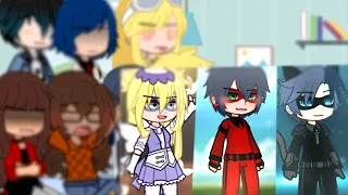 Miraculous Ladybug characters react to "sibling anthem check" [Future Adrienette kids] GACHA REACTS