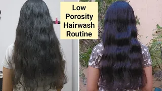 Hairwash Routine for Low Porosity Hair-How to Wash Hair to Reduce Frizz|Get Sikly Hair Glow Yourself