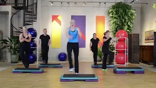 Step Aerobics |  Step by Step 3 with 4 Fun Combos | Intermediate Level | 58 Min | JENNY FORD