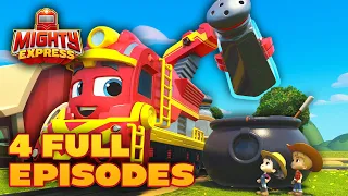 4 FULL EPISODES! 🚂 Mighty Express SEASON 3! 🚂 - Mighty Express Official