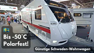 Up to -50°C polar resistant! 🇸🇪 Caravan Kabe Royal 600 C XL KS. Favorable entry price only € 71,900.