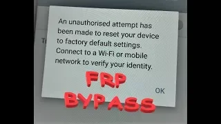 How to bypass FRP Factory Reset Protection on Samsung devices without any PC or OTG - Version 6.0.1