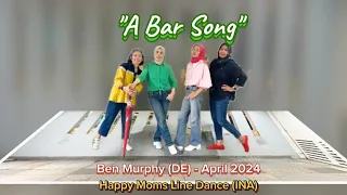 "A Bar Song" Line Dance | Beginner |Demo by Happy Moms Line Dance (INA)